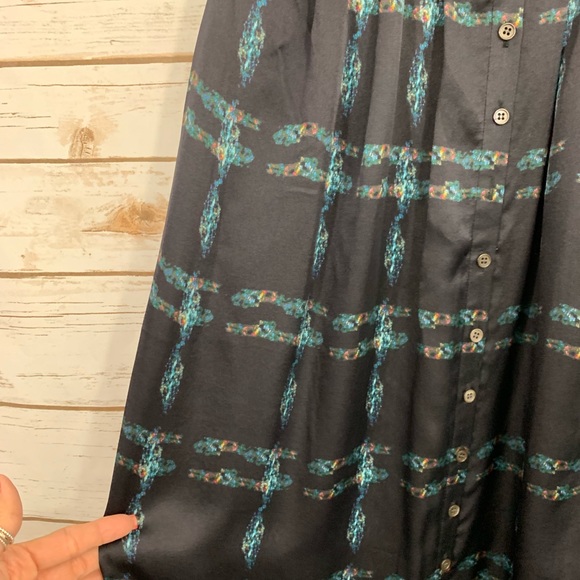 Theyskens’ Theory Black Printed 100% Silk … - Picture 3 of 5